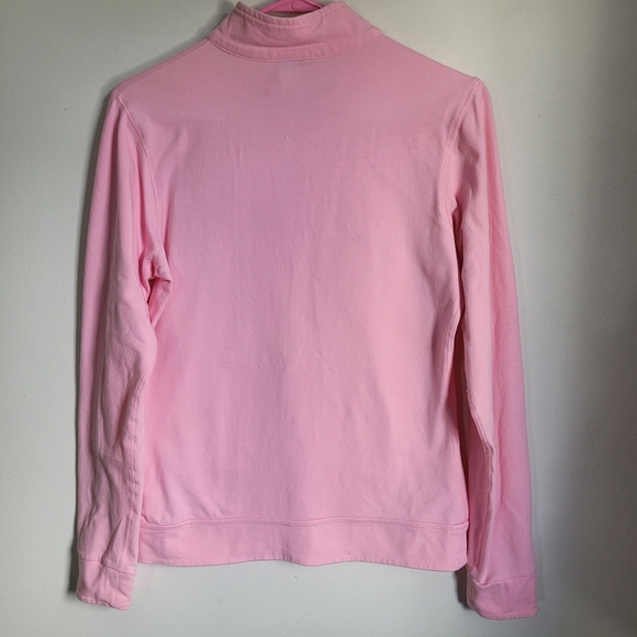Nike Women’s Sz Med Dri-Fit Pullover Sweatshirt Pink Half Zip Front with Pocket - Picture 8 of 11